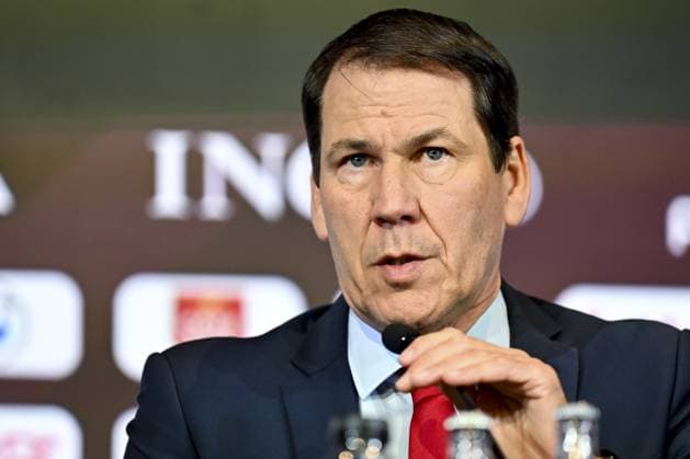 Belgium s head coach Rudi Garcia pictured during a press conference, PK, Pressekonferenz of Belgian national soccer team Red Devils to announce the selection for the 2026 FIFA World Cup, WM, Weltmeisterschaft, Fussball at the Proximus Basecamp in Tubize, on Friday 15 May 2026. The 2026 FIFA World Cup will take place in the United States, Mexico, and Canada from 11 06 to 19 07. EMILExWINDAL  x173961142x