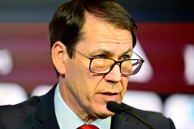 Belgian National Football Team Media Activities 15 05 2026 TUBIZE, BELGIUM - MAY 15 : Garcia Rudi head coach of Belgium announcing the FIFA 2026 Wold Cup Red Devils squad list during a press conference, PK, Pressekonferenz prior to the FIFA World Cup, WM, Weltmeisterschaft, Fussball Football 2026 at the Belgian National Football center on May 15, 2026 in Tubize, Belgium, 15 05 2026 Tubize Belgium  Copyright: xNicoxVereeckenx