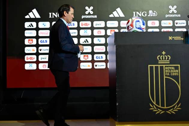 Belgian National Football Team Media Activities 15 05 2026 TUBIZE, BELGIUM - MAY 15 : Garcia Rudi head coach of Belgium announcing the FIFA 2026 Wold Cup Red Devils squad list during a press conference, PK, Pressekonferenz prior to the FIFA World Cup, WM, Weltmeisterschaft, Fussball Football 2026 at the Belgian National Football center on May 15, 2026 in Tubize, Belgium, 15 05 2026 Tubize Belgium  Copyright: xNicoxVereeckenx