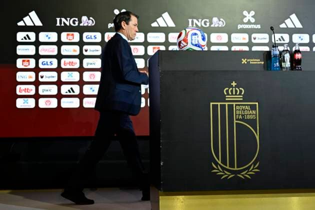 Belgian National Football Team Media Activities 15 05 2026 TUBIZE, BELGIUM - MAY 15 : Garcia Rudi head coach of Belgium announcing the FIFA 2026 Wold Cup Red Devils squad list during a press conference, PK, Pressekonferenz prior to the FIFA World Cup, WM, Weltmeisterschaft, Fussball Football 2026 at the Belgian National Football center on May 15, 2026 in Tubize, Belgium, 15 05 2026 Tubize Belgium  Copyright: xNicoxVereeckenx
