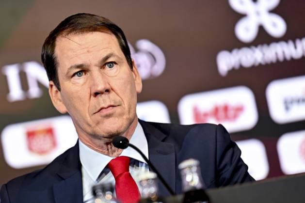 Belgium s head coach Rudi Garcia pictured during a press conference, PK, Pressekonferenz of Belgian national soccer team Red Devils to announce the selection for the 2026 FIFA World Cup, WM, Weltmeisterschaft, Fussball at the Proximus Basecamp in Tubize, on Friday 15 May 2026. The 2026 FIFA World Cup will take place in the United States, Mexico, and Canada from 11 06 to 19 07. EMILExWINDAL  x173961172x