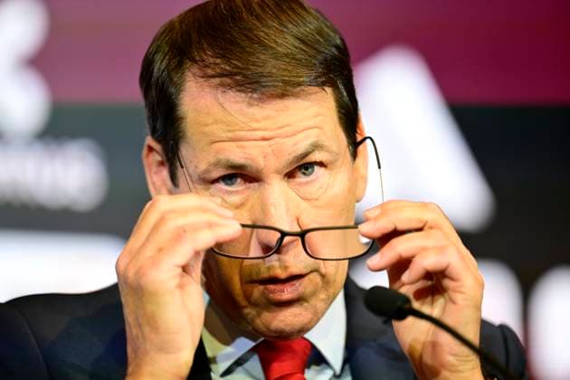 Belgian National Football Team Media Activities 15 05 2026 TUBIZE, BELGIUM - MAY 15 : Garcia Rudi head coach of Belgium announcing the FIFA 2026 Wold Cup Red Devils squad list during a press conference, PK, Pressekonferenz prior to the FIFA World Cup, WM, Weltmeisterschaft, Fussball Football 2026 at the Belgian National Football center on May 15, 2026 in Tubize, Belgium, 15 05 2026 Tubize Belgium  Copyright: xNicoxVereeckenx