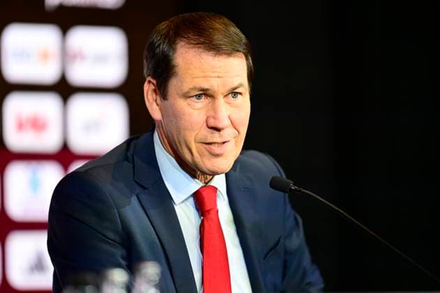 Belgian National Football Team Media Activities 15 05 2026 TUBIZE, BELGIUM - MAY 15 : Garcia Rudi head coach of Belgium announcing the FIFA 2026 Wold Cup Red Devils squad list during a press conference, PK, Pressekonferenz prior to the FIFA World Cup, WM, Weltmeisterschaft, Fussball Football 2026 at the Belgian National Football center on May 15, 2026 in Tubize, Belgium, 15 05 2026 Tubize Belgium  Copyright: xNicoxVereeckenx