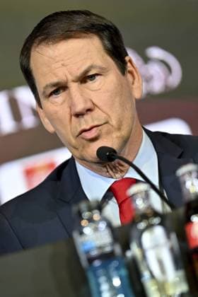 Belgium s head coach Rudi Garcia pictured during a press conference, PK, Pressekonferenz of Belgian national soccer team Red Devils to announce the selection for the 2026 FIFA World Cup, WM, Weltmeisterschaft, Fussball at the Proximus Basecamp in Tubize, on Friday 15 May 2026. The 2026 FIFA World Cup will take place in the United States, Mexico, and Canada from 11 06 to 19 07. EMILExWINDAL  x173961243x