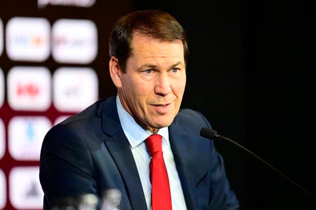 Belgian National Football Team Media Activities 15 05 2026 TUBIZE, BELGIUM - MAY 15 : Garcia Rudi head coach of Belgium announcing the FIFA 2026 Wold Cup Red Devils squad list during a press conference, PK, Pressekonferenz prior to the FIFA World Cup, WM, Weltmeisterschaft, Fussball Football 2026 at the Belgian National Football center on May 15, 2026 in Tubize, Belgium, 15 05 2026 Tubize Belgium  Copyright: xNicoxVereeckenx