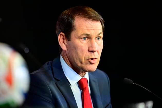 Belgian National Football Team Media Activities 15 05 2026 TUBIZE, BELGIUM - MAY 15 : Garcia Rudi head coach of Belgium announcing the FIFA 2026 Wold Cup Red Devils squad list during a press conference, PK, Pressekonferenz prior to the FIFA World Cup, WM, Weltmeisterschaft, Fussball Football 2026 at the Belgian National Football center on May 15, 2026 in Tubize, Belgium, 15 05 2026 Tubize Belgium  Copyright: xNicoxVereeckenx