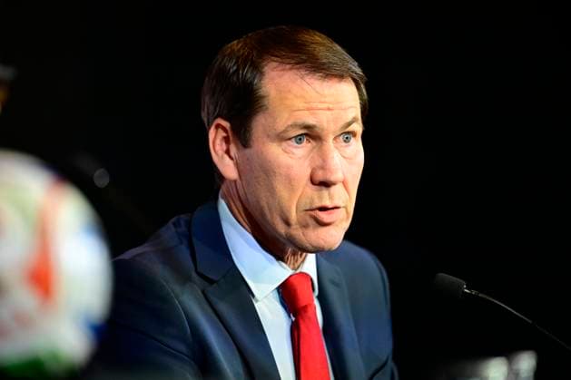 Belgian National Football Team Media Activities 15 05 2026 TUBIZE, BELGIUM - MAY 15 : Garcia Rudi head coach of Belgium announcing the FIFA 2026 Wold Cup Red Devils squad list during a press conference, PK, Pressekonferenz prior to the FIFA World Cup, WM, Weltmeisterschaft, Fussball Football 2026 at the Belgian National Football center on May 15, 2026 in Tubize, Belgium, 15 05 2026 Tubize Belgium  Copyright: xNicoxVereeckenx
