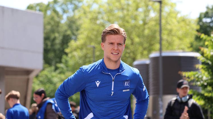 15 05 2026, xrekx, Soccer 2 Bundesliga, Karlsruher SC Training v l Dzenis Burnic Karlsruher SC DFL DFB REGULATIONS PROHIBIT ANY USE OF PHOTOGRAPHS as IMAGE SEQUENCES and or QUASI VIDEO Karlsruhe