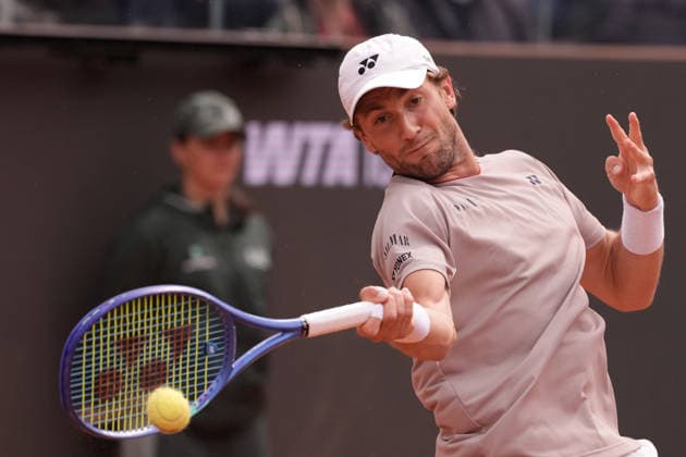 Casper Ruud during the match between Casper Ruud (NOR) vs Luciano Darderi (ITA) at the Italian Open in Rome, Friday, May 15, 2026. (Alfredo Falcone LaPresse)  Copyright: xAlfredoxFalcone LaPressex