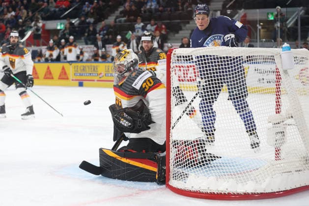 World Championship 2026 GER FIN Goalkeeper Philipp Grubauer GER 15 05 2026 Swiss Life Arena Zuerich , SWITZERLAND, Men IIHF World Championship Zurich 2026 Group A Germany Finland Goalkeeper Philipp Grubauer GER