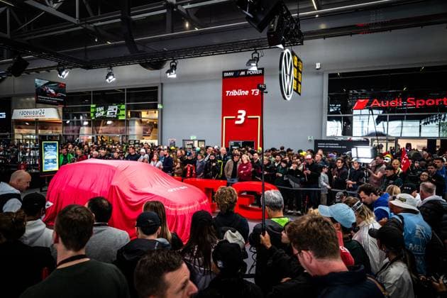 Volkswagen unveils the electric ID Polo GTI in front of a large audience at the world premiere in the Ring Boulevard at the Nürburgring World premiere Volkswagen ID Polo GTI Copyright: xMichaelxGelhardtx