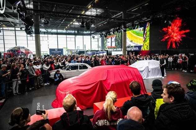 Volkswagen celebrates 50 years of the GTI with the world premiere of the electric ID Polo GTI in the Ring Boulevard at the Nürburgring in front of a large audience World premiere Volkswagen ID Polo GTI Copyright: xMichaelxGelhardtx