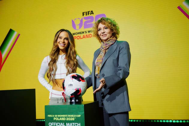 15.05.2026 LODZ, EC1 , PILKA NOZNA KOBIET ( WOMEN S FOOTBALL) LOSOWANIE GRUP FIFA MISTRZOSTWA SWIATA KOBIET 2026 U-20 NZ. HANNA ZDANOWSKA I BLANKA FOTO RADOSLAW JOZWIAK CYFRASPORT NEWSPIX.PL --- Newspix.pl  RA2_7687