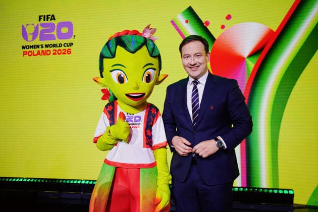 15.05.2026 LODZ, EC1 , PILKA NOZNA KOBIET ( WOMEN S FOOTBALL) LOSOWANIE GRUP FIFA MISTRZOSTWA SWIATA KOBIET 2026 U-20 NZ. LUKASZ WACHOWSKI FOTO RADOSLAW JOZWIAK CYFRASPORT NEWSPIX.PL --- Newspix.pl  RA2_7808