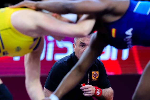 U17, U 17 Wrestling European Championships Referee Samokov Arena Samokov Bulgaria *** U17 Wrestling European Championships Referee Samokov Arena Samokov Bulgaria Copyright: xKostadinxAndonov xUnitedxWorldxWrestlingx Kostadin Andonov United World Wrestling