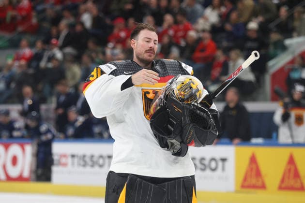 World Championship 2026 GER FIN Goalkeeper Philipp Grubauer GER 15 05 2026 Swiss Life Arena Zuerich , SWITZERLAND, Men IIHF World Championship Zurich 2026 Group A Germany Finland Goalkeeper Philipp Grubauer GER