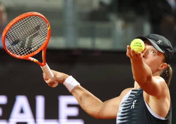May 15, 2026, Rome, Lazio, Italy: IGA SWIATEK of Poland during the match against E. Svitolina of Ukraine in the semifinals of tennis tournament WTA, Tennis Damen 1000 Internazionali BNL DÃ¢â‚¬â ¢Italia, Rome, Italy. Swiatek lost 4:6, 6:2, 2:6. Rome Italy - ZUMAc278 20260515_zsp_c278_026 Copyright: xMarcinxCholewinskix