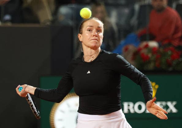 May 15, 2026, Rome, Lazio, Italy: ELINA SVITOLINA of Ukraine during the match against I. Swiatek of Poland in the semifinals of tennis tournament WTA, Tennis Damen 1000 Internazionali BNL DÃ¢â‚¬â ¢Italia, Rome, Italy. Svitolina won 6:4, 2:6, 6:2. Rome Italy - ZUMAc278 20260515_zsp_c278_047 Copyright: xMarcinxCholewinskix