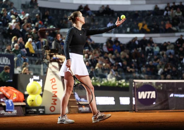 May 15, 2026, Rome, Lazio, Italy: ELINA SVITOLINA of Ukraine during the match against I. Swiatek of Poland in the semifinals of tennis tournament WTA, Tennis Damen 1000 Internazionali BNL Dâ€⠢Italia, Rome, Italy. Svitolina won 6:4, 2:6, 6:2. Tennis 2026, WTA Italian Open: Elina Svitolina 6:4, 2:6, 6:2 - ZUMAc278 20260515_zsp_c278_039 Copyright: xMarcinxCholewinskix