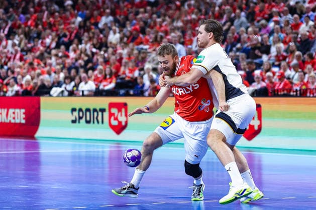 15 05 2026, xIAJx, handball, international match, test match, Denmark Germany, Royal Arena Copenhagen Thomas Arnoldsen Denmark 42 Johannes Golla Germany 4 Denmark