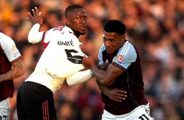 Ibrahima KonatÃ of Liverpool and Ollie Watkins of Aston Villa grapple Aston Villa v Liverpool, Premier League, Football, Villa Park, Birmingham, UK - 15 May 2026Birmingham Villa Park United Kingdom EDITORIAL USE ONLY No use with unauthorised audio, video, data, fixture lists, club league logos or live services. Online in-match use limited to 120 images, no video emulation. No use in betting, games or single club league player publications.  Copyright: xKieranxMcManus Shutterstockx 16876814y