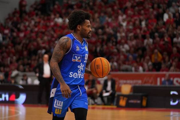 Giessen, Germany, May 15th 2026: Vincent Shahid ( 99 Crailsheim ) during the 2. Basketball- Bundesliga Pro A Playoff match between Giessen 46ers and Hakro Merlin?s Crailsheim at Sporthalle Giessen-OST. (Julia Kneissl SPP) Copyright: xJuliaxKneisslx xSPPx Sportspressphoto_SPR147212