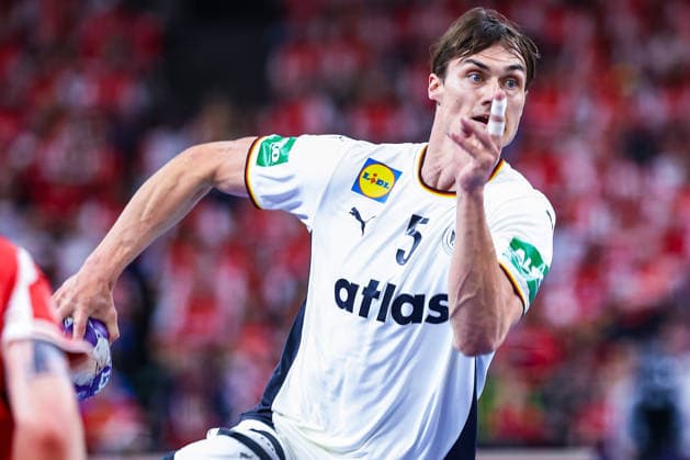 15 05 2026, xIAJx, handball, international match, test match, Denmark Germany, Royal Arena Copenhagen Miro Schluroff Germany 5 Denmark