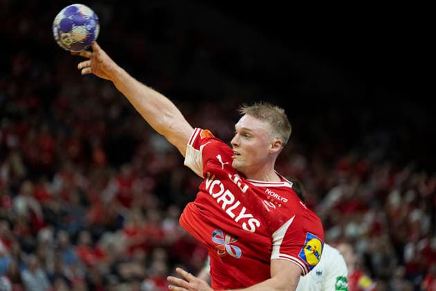 Men s Handball Denmark Germany Denmark s Emil Siersbaek Bergholt The Danish handball men meet Germany in a test match in Copenhagen on Friday, May 15, 2026 Photo Claus Bech Ritzau Scanpix , Copenhagen Denmark  Copyright: fotograf@clausbech.dk ClausxBechx spdk20260515-211326-L