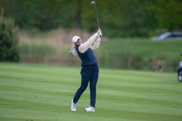 Amundi German Masters - Seond Round Sofie Kibsgaard of Denmark plays from the fairway on the 18th hole during the second round of the Amundi German Masters at Green Eagle Golf Courses in Hamburg, Germany, on May 15, 2026. Hamburg Germany  Copyright: xAndyxAstfalckx originalFilename:astfalck-amundige260515_npspv.jpg