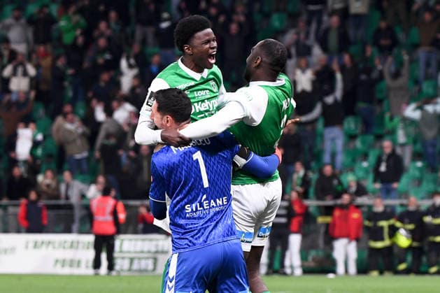 AS Saint-Etienne v Rodez Aveyron Football - Barrages Ligue 1 Uber Eats 2025 2026 39 Kevin PEDRO (asse) during the Ligue 1 Uber Eats Playoffs match between Saint-Etienne and Rodez at Stade Geoffroy-Guichard on May 15, 2026 in Saint-Etienne, France. Saint-Etienne France  Copyright: xFEPx 776496719