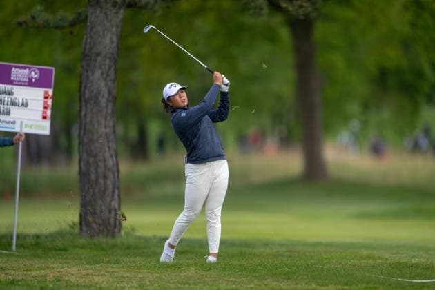 Amundi German Masters - Seond Round Anna Huang of Canada plays from the fairway on the 18th hole during the second round of the Amundi German Masters at Green Eagle Golf Courses in Hamburg, Germany, on May 15, 2026. Hamburg Germany  Copyright: xAndyxAstfalckx originalFilename:astfalck-amundige260515_npcgL.jpg
