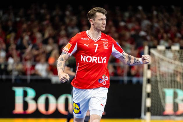 Denmark v Germany, International handball friendly, Copenhagen, Denmark Copenhagen, Denmark. 15th, May 2026. Emil Jakobsen (7) of Denmark seen during a test match between Denmark and Germany at Royal Arena in Copenhagen. Denmark, Copenhagen  Copyright: xGonzalesxPhoto TobiasxJorgensenx