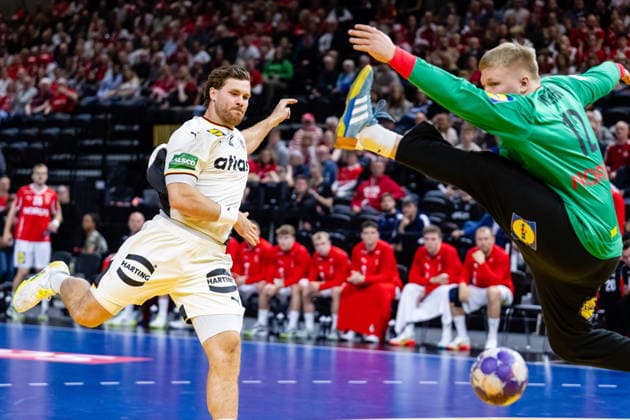 Denmark v Germany, International handball friendly, Copenhagen, Denmark Copenhagen, Denmark. 15th, May 2026. Johannes Golla (4) of Germany seen during a test match between Denmark and Germany at Royal Arena in Copenhagen. Denmark, Copenhagen  Copyright: xGonzalesxPhoto TobiasxJorgensenx