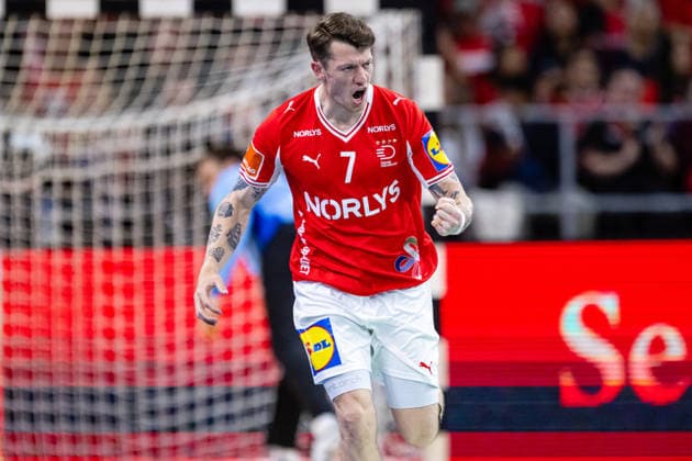 Denmark v Germany, International handball friendly, Copenhagen, Denmark Copenhagen, Denmark. 15th, May 2026. Emil Jakobsen (7) of Denmark seen during a test match between Denmark and Germany at Royal Arena in Copenhagen. Denmark, Copenhagen  Copyright: xGonzalesxPhoto TobiasxJorgensenx