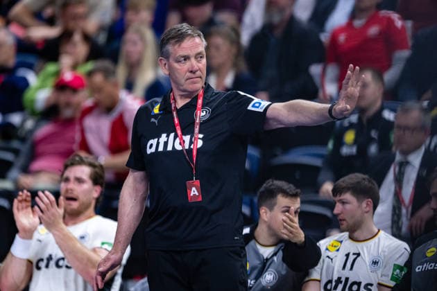 Denmark v Germany, International handball friendly, Copenhagen, Denmark Copenhagen, Denmark. 15th, May 2026. Head coach Alfred Gislason of Germany seen during a test match between Denmark and Germany at Royal Arena in Copenhagen. Denmark, Copenhagen  Copyright: xGonzalesxPhoto TobiasxJorgensenx