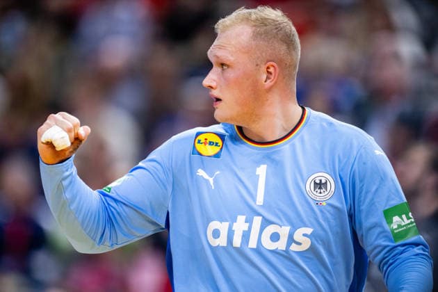 Denmark v Germany, International handball friendly, Copenhagen, Denmark Copenhagen, Denmark. 15th, May 2026. David Spath (1) of Germany seen during a test match between Denmark and Germany at Royal Arena in Copenhagen. Denmark, Copenhagen  Copyright: xGonzalesxPhoto TobiasxJorgensenx