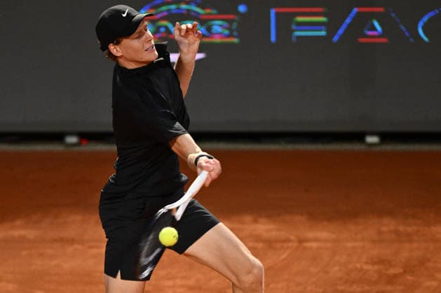 TENNIS - Internazionali di Tennis - Internazionali BNL d Italia Photo by IPA ABACAPRESS.COM84732531 - Jannik Sinner of Italy against Daniil Medvedev during the Internazionali BNL d Italia Day Eleven at Foro Italico on May 15, 2026 in Rome, Italy. Rome Italy  Copyright: xIPAxSport ABACAx