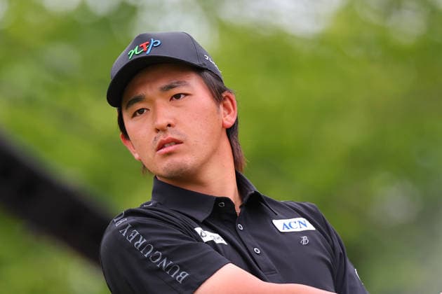 NEWTON SQUARE, PA - MAY 15: Kota Kaneko of Japan tees off at the tenth tee during Round 2 of the 2026 PGA, Golf Herren Championship on May 15, 2026 at Aronimink Golf Club in Newtown Square, Pennsylvania. (Photo by Rich Graessle Icon Sportswire) GOLF: MAY 15 PGA PGA Championship EDITORIAL USE ONLY Icon260515257332