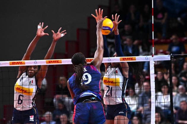 VOLLEY - Amichevole - BPER Test Match - Italy Women vs France Women Photo by IPA ABACAPRESS.COM84737304 - Omoruyi Loveth (Italia) Novara Italy  Copyright: xIPAxSport ABACAx