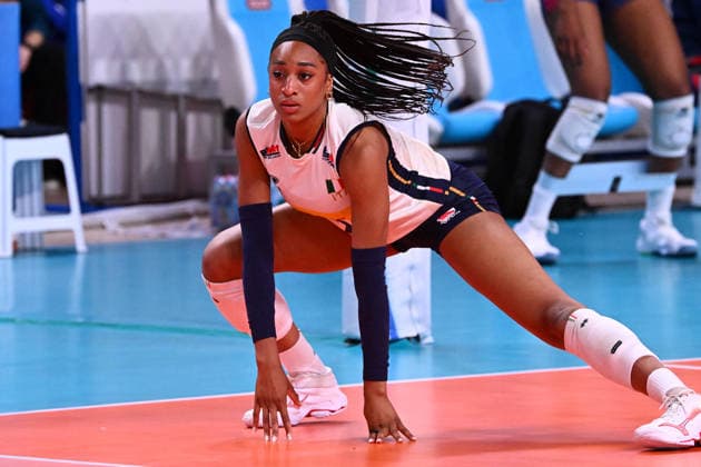 VOLLEY - Amichevole - BPER Test Match - Italy Women vs France Women Photo by IPA ABACAPRESS.COM84737349 - Omoruyi Loveth (Italia) Novara Italy  Copyright: xIPAxSport ABACAx