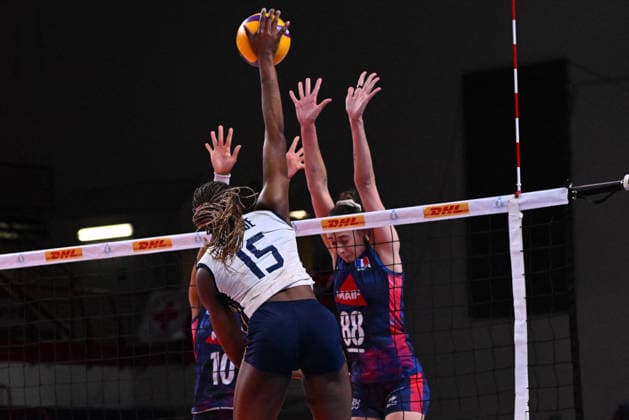 VOLLEY - Amichevole - BPER Test Match - Italy Women vs France Women Photo by IPA ABACAPRESS.COM84737352 - Adigwe Merit ( Italia ) Novara Italy  Copyright: xIPAxSport ABACAx