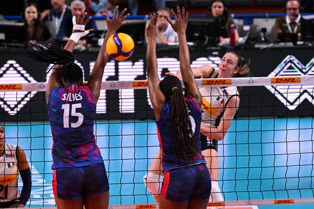 VOLLEY - Amichevole - BPER Test Match - Italy Women vs France Women Photo by IPA ABACAPRESS.COM84737356 - Nervini Stella ( Italia ) Novara Italy  Copyright: xIPAxSport ABACAx