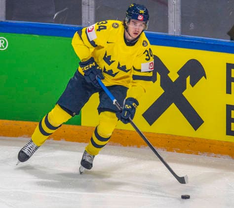May 15, 2026, Lausanne, Fribourg, Switzerland: Lausanne Switzerland, 05 15 2026: ALBERT JOHANSSON of Sweden 34 is in action during IIHF 2026 Ice hockey, Eishockey World Championship, WM, Weltmeisterschaft Switzerland International Ice Hockey Federation. Which is also the first match of the IIHF 2026 Ice Hockey World Championship Switzerland between Canada and Sweden and took place at the BCF arena at Lausanne in Switzerland. The Team Canada wins 5-3. Lausanne Switzerland - ZUMAd206 20260515_zip_d206_002 Copyright: xEricxDubostx Ice Hockey 2026: IIHF Ice Hockey World Championship Switzerland  - ZUMA0856 20260515_zip_d206_002 Copyright: xIMAGO EricxDubostx