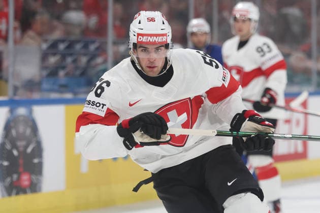 World Championship 2026 USA SUI Tim Berni Switzerland 15 05 2026 Swiss Life Arena Zuerich , SWITZERLAND, Men IIHF Ice Hockey World Championship Zurich 2026 Group USA Switzerland Tim Berni Switzerland