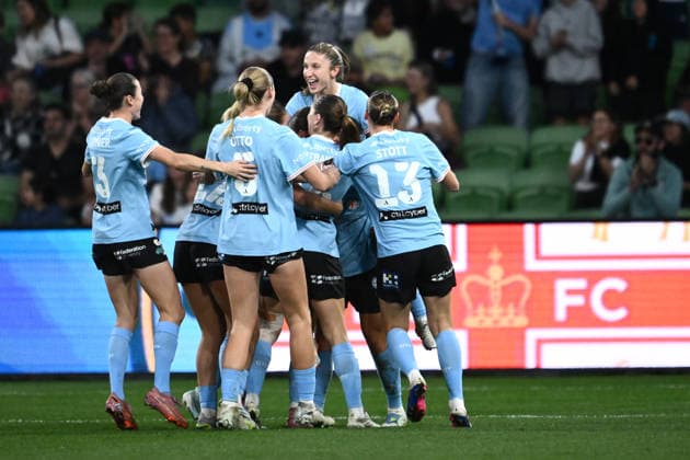 ALEAGUE WOMENS GRAND FINAL, Leticia McKenna of Melbourne City celebrates scoring a goal during the A-League Women Grand Final match between Melbourne City and Wellington Phoenix at in Melbourne, Saturday, May 16, 2026. ( NO ARCHIVING, EDITORIAL USE ONLY MELBOURNE VICTORIA AUSTRALIA  Copyright: xJOELxCARRETTx 20260516151369424417