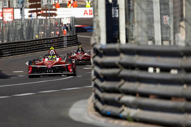 2026 FORMULA E MONACO ePRIX 01 ROWLAND Oliver (gbr), Nissan Formula E Team, Nissan e-4ORCE 05, action during the Monaco ePrix, 9th and 10th round of the 2025-26 ABB FIA Formula E World Championship, WM, Weltmeisterschaft on the Circuit de Monaco from Mai 16 to 17, 2026 in Monte-Carlo, Monaco - Monte-CarloMonaco  Copyright: xJULIENxDELFOSSEx