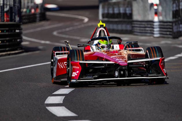 2026 FORMULA E MONACO ePRIX 01 ROWLAND Oliver (gbr), Nissan Formula E Team, Nissan e-4ORCE 05, action during the Monaco ePrix, 9th and 10th round of the 2025-26 ABB FIA Formula E World Championship, WM, Weltmeisterschaft on the Circuit de Monaco from Mai 16 to 17, 2026 in Monte-Carlo, Monaco - Monte-CarloMonaco  Copyright: xJULIENxDELFOSSEx