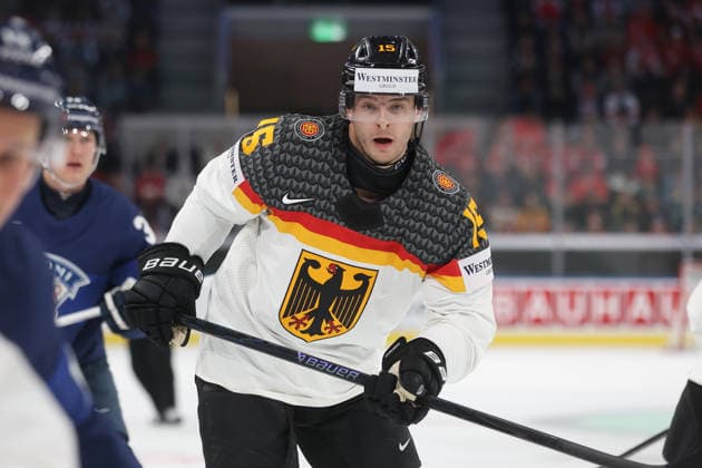 World Championship 2026 GER FIN Stefan Loibl GER 15 05 2026 Swiss Life Arena Zuerich , SWITZERLAND, Men IIHF World Championship Zurich 2026 Group A Germany Finland Stefan Loibl GER