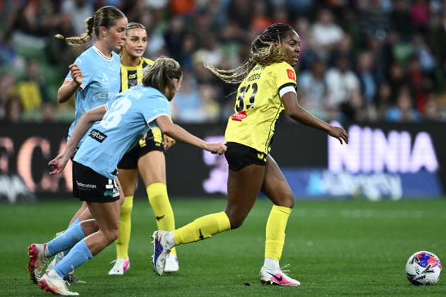 ALEAGUE WOMENS GRAND FINAL, Makala Woods of the Phoenix during the A-League Women Grand Final match between Melbourne City and Wellington Phoenix at in Melbourne, Saturday, May 16, 2026. ( NO ARCHIVING, EDITORIAL USE ONLY MELBOURNE VICTORIA AUSTRALIA  Copyright: xJOELxCARRETTx 20260516137707622346