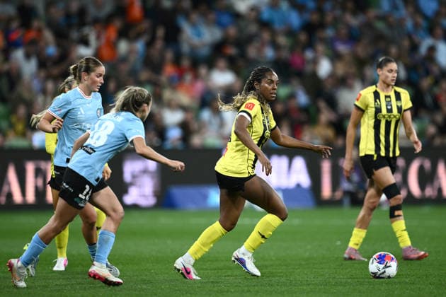 ALEAGUE WOMENS GRAND FINAL, Makala Woods of the Phoenix during the A-League Women Grand Final match between Melbourne City and Wellington Phoenix at in Melbourne, Saturday, May 16, 2026. ( NO ARCHIVING, EDITORIAL USE ONLY MELBOURNE VICTORIA AUSTRALIA  Copyright: xJOELxCARRETTx 20260516151318812207